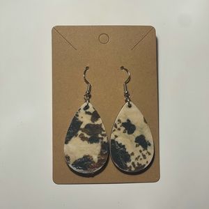 Cow print earrings